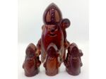 Saint-Nicolas surprise chocolat noir, spéculoos 10cm et 2 pralines - La femme du chocolatier