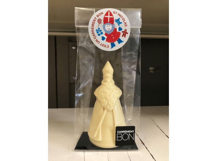 Saint-Nicolas en chocolat- chocolat blanc