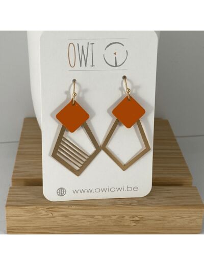 Boucles d'oreilles oranges