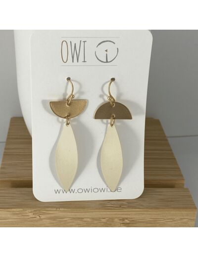 Boucles d'oreilles ivoire