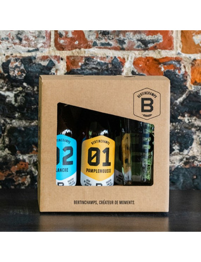 Coffret cadeau Bertinchamps 5x33cl + 1 Verre